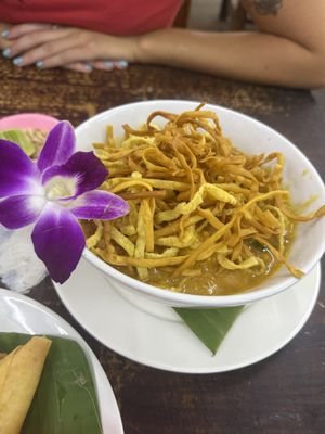 Khao soi with tofu 100 baht  at Soul Organics in Koh Phangan