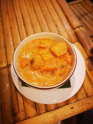 Massaman curry. Delicious and 70 baht. at Soul Organics in Koh Phangan