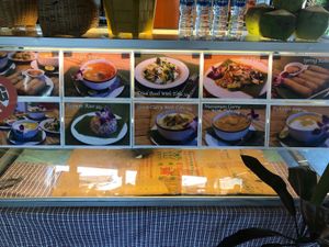 Every food 70 baht, red rice 30 baht at Soul Organics in Koh Phangan