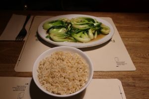 Bok choy at WOK- Parque de la 93 in Bogota
