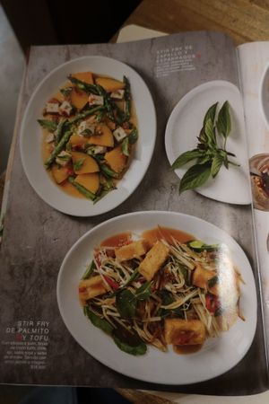 Menu page at WOK- Parque de la 93 in Bogota