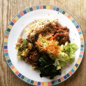 Lunch at Kushi Institute in Becket