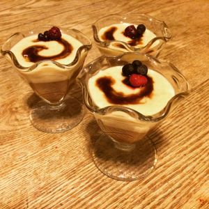 Apple and mocha amazake! Vegan dessert! Served Tuesdays and Fridays at dinner. Call for reservations! at Kushi Institute in Becket