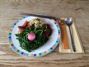 Beautiful dinner served daily from 6:00 to 7:00 pm. Reservations are required.  at Kushi Institute in Becket