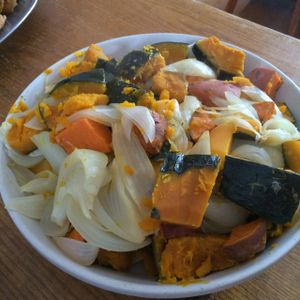 Winter veggies. Fresh and organic!  at Kushi Institute in Becket