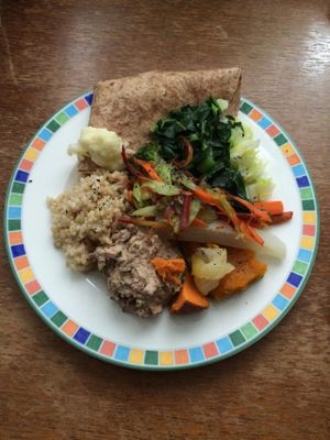 Lunch at Kushi Institute in Becket