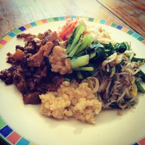 Lunch! Vegan! Organic! at Kushi Institute in Becket