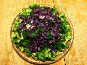 Veggies served at breakfast, lunch and dinner daily! at Kushi Institute in Becket