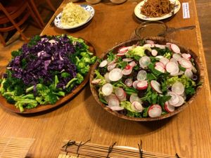 Buffet at Kushi Institute in Becket