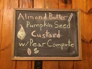 Delicious dessert menu! at Kushi Institute in Becket