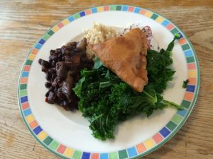 Lunch  at Kushi Institute in Becket