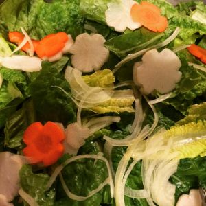 Beautiful fresh salad! at Kushi Institute in Becket