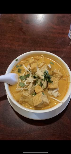 Laksa  #Veganuary at Teapot Vegetarian House in Redmond