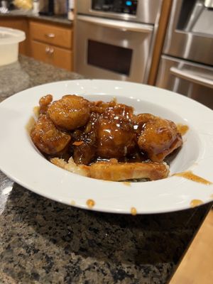 Mandarin crispy tofu   at Teapot Vegetarian House in Redmond