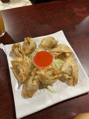 Fried wontons  at Teapot Vegetarian House in Redmond