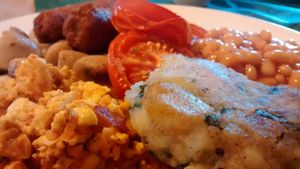 Herbivore Breakfast (Vegan)  at Roots Cafe - Pop-up in Lampeter