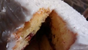 Coconut Overload Cake (Gluten free & Vegan)  at Roots Cafe - Pop-up in Lampeter