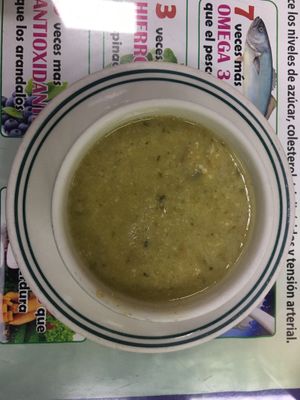 Sopa rica at Cocina Vegetariana in Bogota