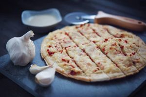 Garlic Fingers with Vegan Mozza! at Belly Full Of Veggies in Dartmouth