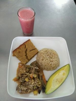 Dish of the day at Veggie Paprika Rice in Bogota