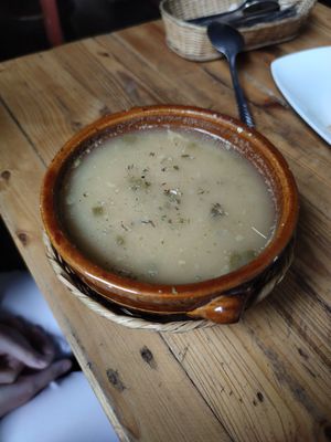 Chickpea soup at Nativa in Bogota
