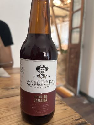 Guarapo. Reminds me of less carbonated Kombucha.  at Nativa in Bogota