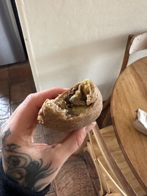 Empanada con eggplant   at Nativa in Bogota