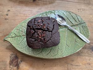 Brownie vegano  at Nativa in Bogota