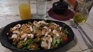 fresh salad at Nativa in Bogota