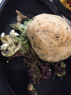 veggie burger at Nativa in Bogota