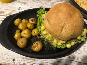 Natural Hamburger at Nativa in Bogota