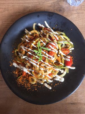 Zucchini pasta  at Ravens Coffee in Denmark