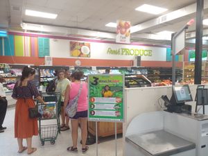 Fresh produce section at Real Value in Morne Rouge