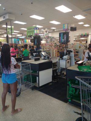 Inside the supermarket at Real Value in Morne Rouge