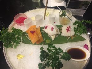 Vegetable Sashimi at Joie Restaurant in Central Singapore
