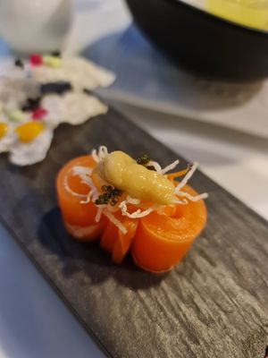 Salmon ~ 5/9/22 at Joie Restaurant in Central Singapore