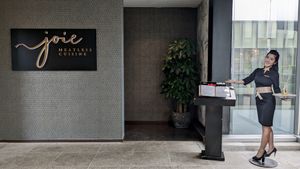 Entrance at Joie Restaurant in Central Singapore