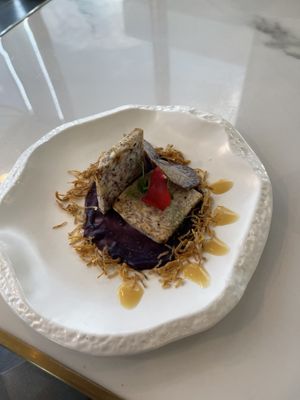 Yam and potato   at Joie Restaurant in Central Singapore