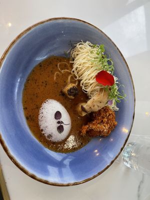 “Seafood” pasta Singapore style   at Joie Restaurant in Central Singapore