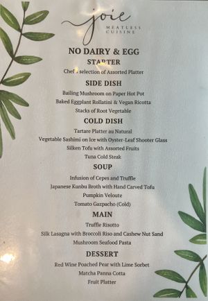   at Joie Restaurant in Central Singapore