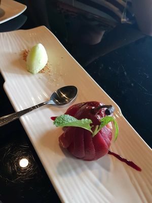 Snow pear dessert ~ sour at Joie Restaurant in Central Singapore