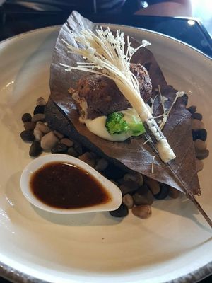 Mushroom steak at Joie Restaurant in Central Singapore