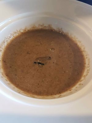 Mushroom soup at Joie Restaurant in Central Singapore