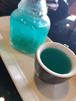 Blue ink?? at Joie Restaurant in Central Singapore