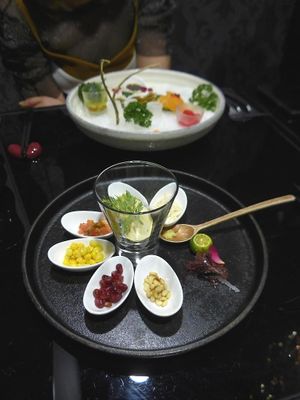 vegetable garden at Joie Restaurant in Central Singapore