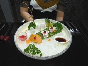 veg sashimi at Joie Restaurant in Central Singapore