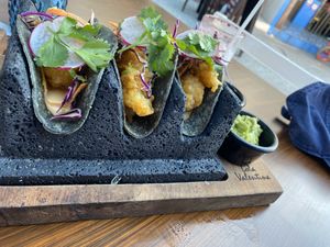 Fried cauliflower tacos at Lola Valentina in Isla Mujeres