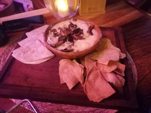 Vegetarian cheese fondue at Lola Valentina in Isla Mujeres