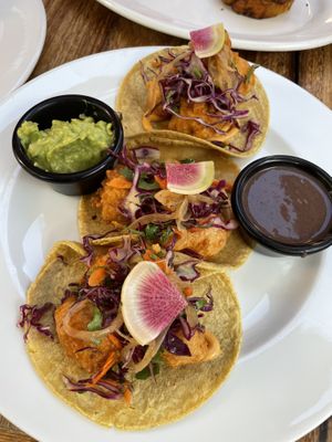 Cauliflower tacos (my favourite)  at Lola Valentina in Isla Mujeres