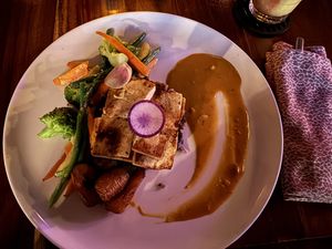 Caribbean Plate with tofuu  at Lola Valentina in Isla Mujeres